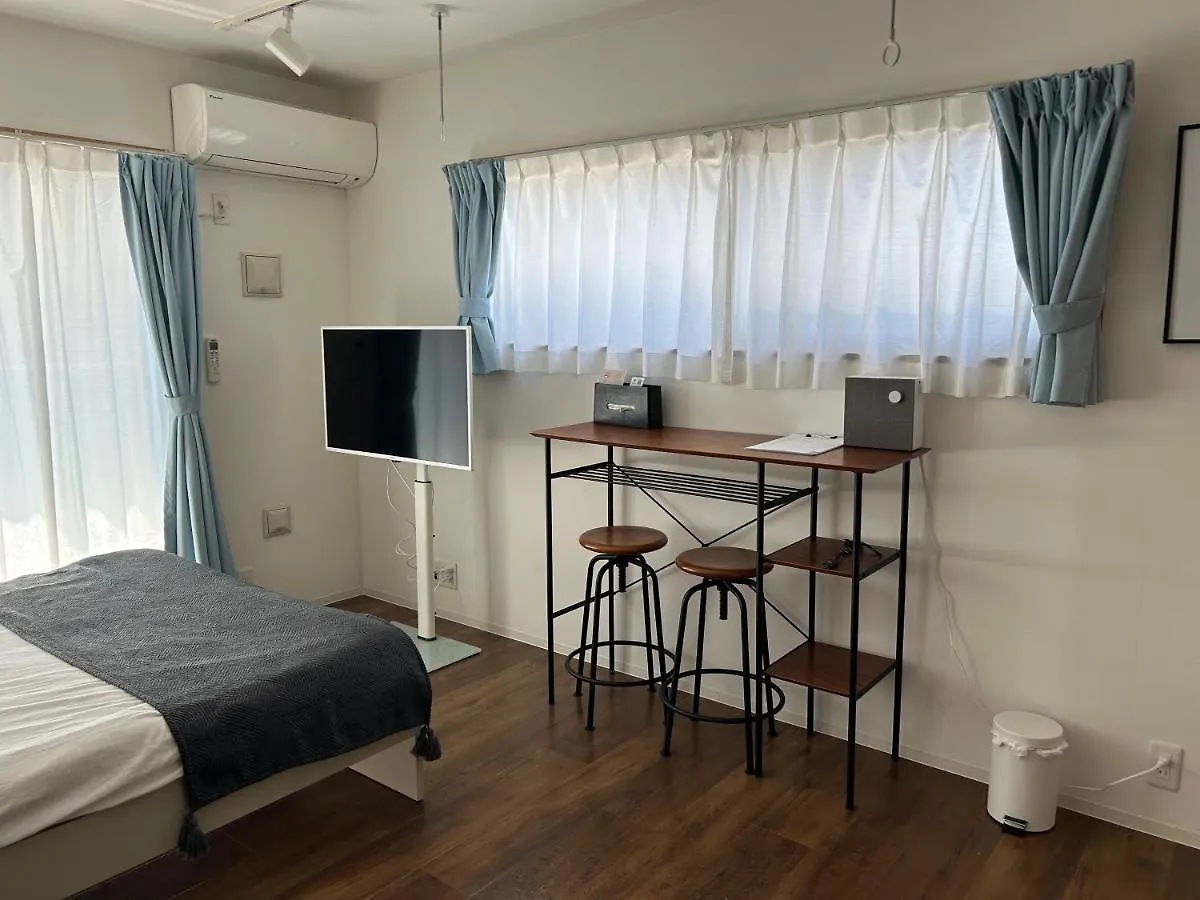 Apartmán 近沙滩 冲浪圣地 鵠沼海岸独立式公寓 独立卫生间 带厨房 有洗衣机 Fudžisawa